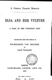 Cover of: A German peasant romance | Wilhelmine von Hillern