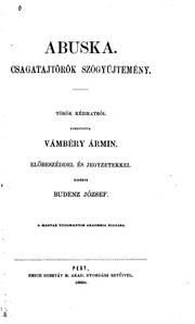 Cover of: Abuska: Csagatajtörök szógyüjtemény