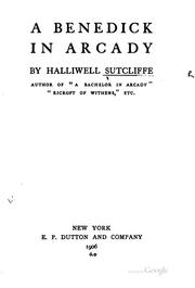 Cover of: A Benedick in Arcady