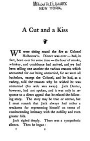 A cut and a kiss by Anthony Hope