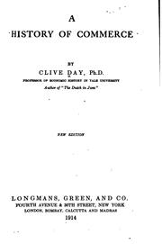 Cover of: A history of commerce by Clive Day, Clive Day