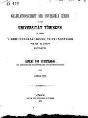 Cover of: Aeneas von Stymphalos: Ein arkadischer Schriftsteller aus classischer Zeit