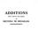 Cover of: Additions aux neuf volumes de recueils de médailles de rois, de villes, &c.: imprimés en 1762 ...