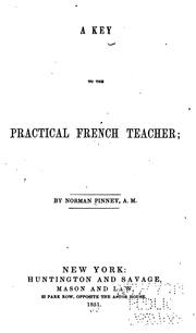 Cover of: A key to The Practical French teacher