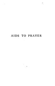 Cover of: Aids to prayer, lectures | Daniel Moore