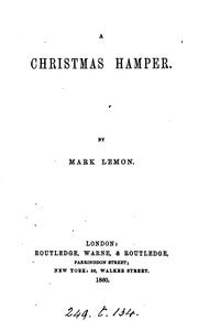 Cover of: A Christmas hamper