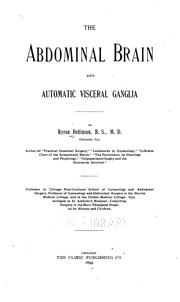 Cover of: The Abdominal brain and automatic visceral ganglia