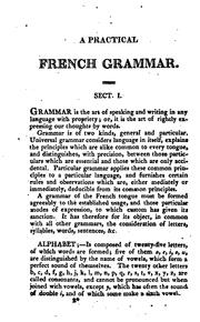Cover of: A Grammar of the French Language, with Practical Exercises