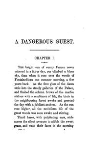 Cover of: A dangerous guest, by the author of 'Gilbert Rugge'.