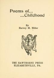 Cover of: Poems of childhood