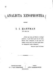 Cover of: Analecta Xenophontea