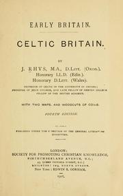 Cover of: Celtic Britain. by Rhys, John Sir
