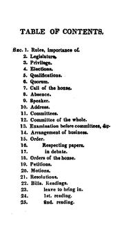 Cover of: A Manual of Parliamentary Practice for the Use of the Senate of the United States: To which is ... by Thomas Jefferson