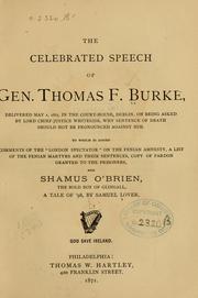 The celebrated speech of Gen. Thomas F. Burke by Thomas F. Burke