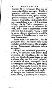 Cover of: Anecdotes germaniques, depuis l'an de la fondation de Rome 648 ... jusqu'à nos jours [by A.G ... by André Guillaume Contant d'Orville