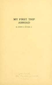 Cover of: My first trip abroad