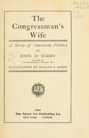 Cover of: Congressman's wife: a story of American politics