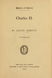 Cover of: Charles II. by Jacob Abbott