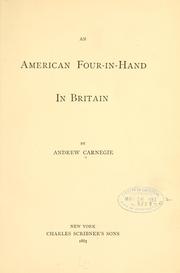 Cover of: An American four-in-hand in Britain
