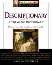 Cover of: Descriptionary by Marc McCutcheon