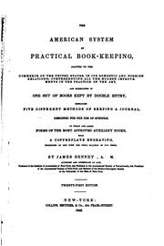 Cover of: The American System of Practical Book-keeping: Adapted to the Commerce of the United States, in ...