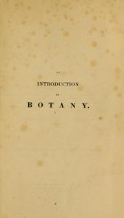 Cover of: An introduction to botany by John Lindley