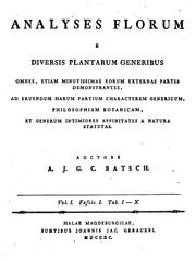 Cover of: Analyses florum e diversis plantarum generibus
