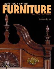 Cover of: Dictionary of Furniture by Charles Boyce, Charles Boyce