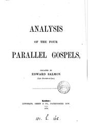 Cover of: Analysis of the four parallel Gospels