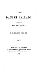 Cover of: Ancient Danish Ballads