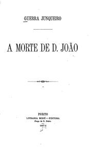 Cover of: A morte de d. João