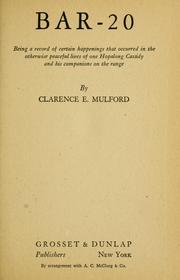 Cover of: Bar-20 by Clarence Edward Mulford
