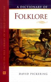 Cover of: A dictionary of folklore