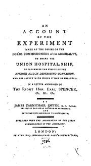 Cover of: An Account of the Experiment Made at the Desire of the Lords Commissioners of the Admiralty , on ...