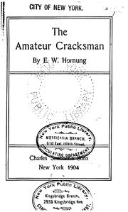 Cover of: The Amateur Cracksman: by E. W. Hornung