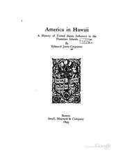 Cover of: America in Hawaii: A History of United States Influence in the Hawaiian Islands