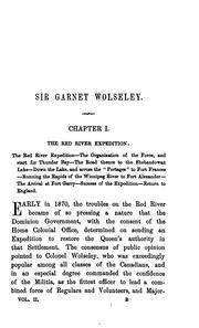Cover of: A Memoir of Lieutenant-General Sir Garnet J. Wolseley ...