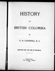 Cover of: History of British Columbia | 