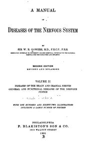 Cover of: A Manual of diseases of the nervous system v. 1, 1902