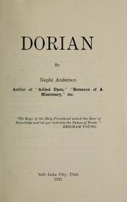 Cover of: Dorian by Nephi Anderson