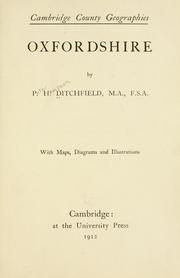 Cover of: Oxfordshire by Peter Hampson Ditchfield