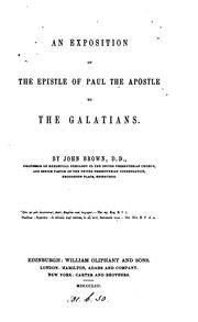 Cover of: An exposition of the Epistle of Paul ... to the Galatians