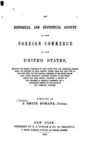 Cover of: An Historical and Statistical Account of the Foreign Commerce of the United States 1820-1856 | Isaac Smith Homans