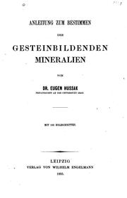 Cover of: Anleitung zum bestimmen der gesteinbildenden Mineralien