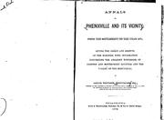 Cover of: Annals of Phoenixville and Its Vicinity: From the Settlement to the Year 1871, Giving the Origin ... by Samuel W. Pennypacker
