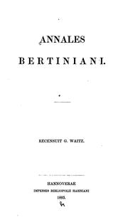 Cover of: Annales Bertiniani