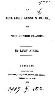 Cover of: An English lesson book