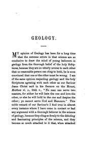 Cover of: An explanation of the author's opinions on geology