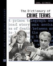 Cover of: The Dictionary of Crime Terms (Facts on File Crime Library)