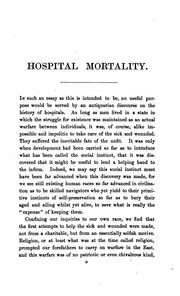 Cover of: An essay on hospital mortality